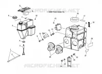 MOTOR, ÖLTANK AND LUFTFILTERKASTEN  ASM.