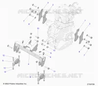 ENGINE, ÃŒBERTRAGUNG MOUNTING & LONG BLOCK