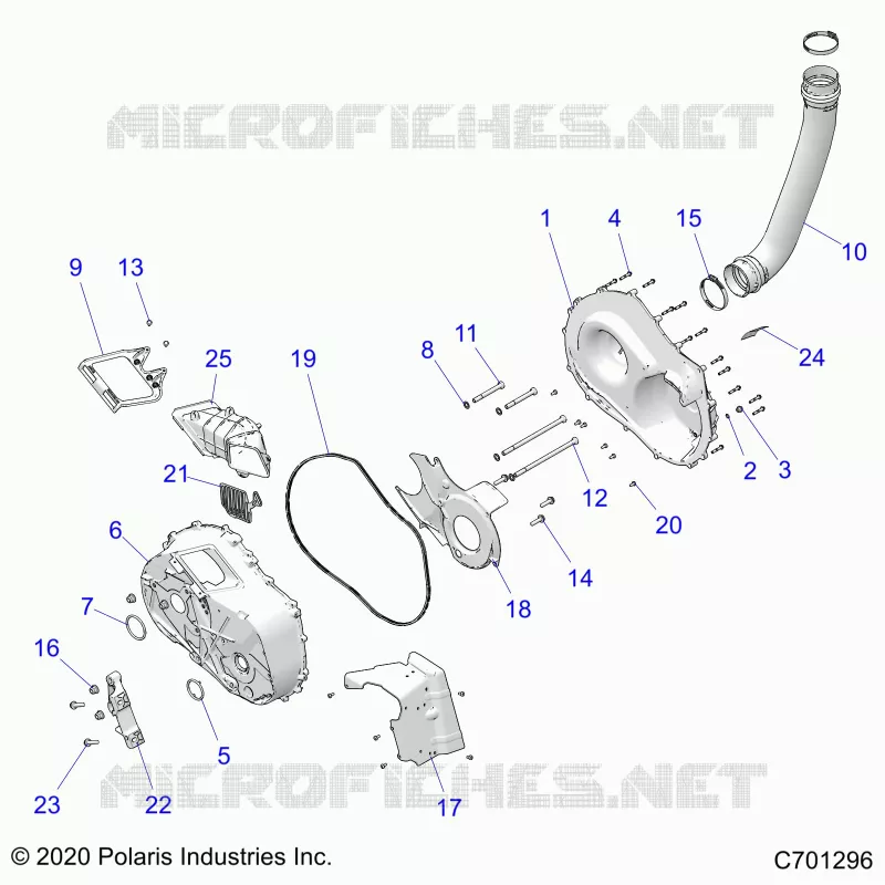 ANTRIEB, CLUTCH COVER AND DUCTING