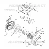 MOTOR, GEBLÄSEGEHÄUSE   RÜCKZUG ANLASSER
