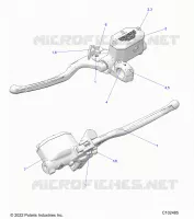 VORDERBREMSE BRAKE LEVER AND MASTER CYLINDER