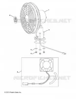 ELEKTRIC, OPTIONS, DASH FAN, BLACK, FAN AND HARDWARE ONLY