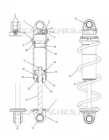 SUSPENSION, FRONT SHOCK TRACK (BLACK COIL OVER)
