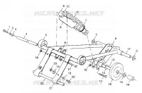 FRONT Drehmomentarm  TRAIL TOURING 0982362 and EUROPEAN TRAIL TOURING E982362 (4942314231B013)