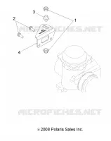 MOTOR, VERGASER BRACKET