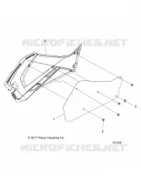 RIGHT HAND SIDE PANEL HEAT SHIELD AND HARDWARE 1 UP