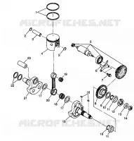 KOLBEN   KURBELWELLE XPLORER 400L W98CC38C (4945414541C012)