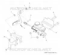 BREMSES, PEDAL AND MASTER CYLINDER