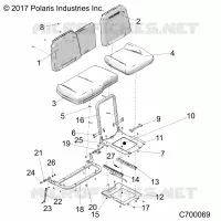 SITZ ASM. AND SLIDER