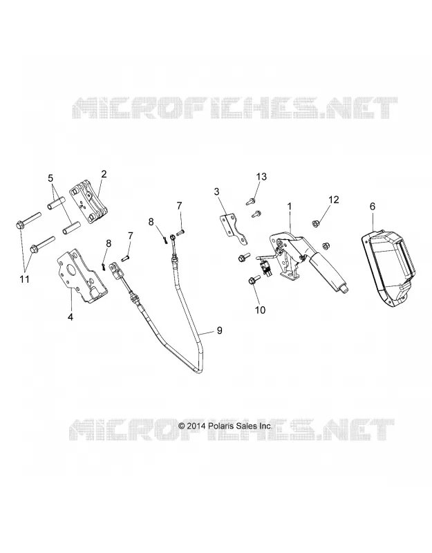 BRAKES, PARKBREMSE LEVER ASM.