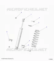 SUSPENSION, REAR SHOCK MOUNTING