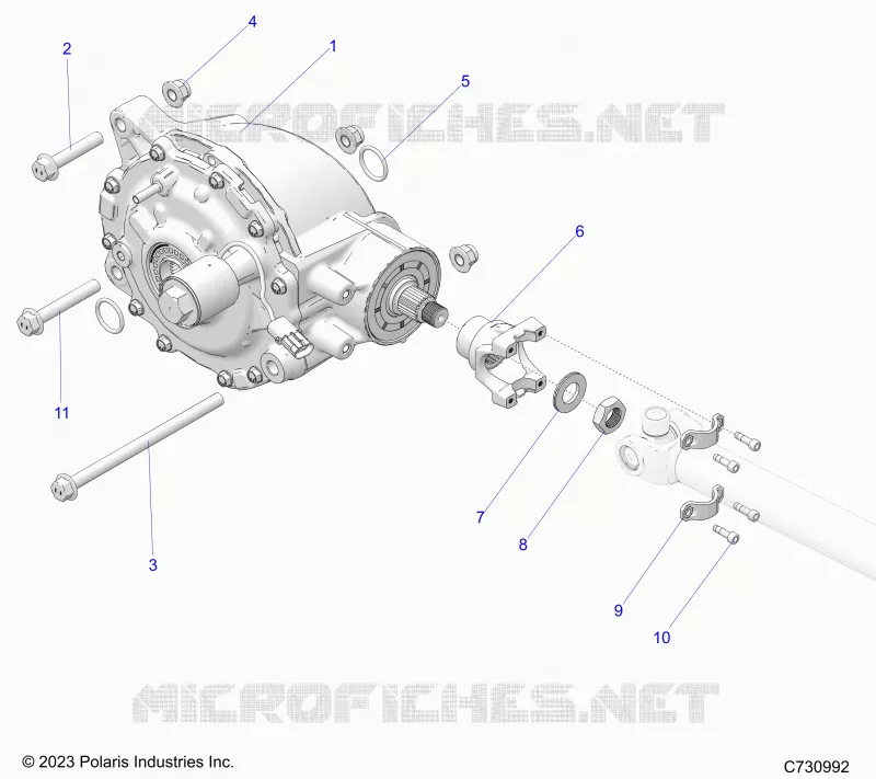 ANTRIEB, REAR GEARCASE MOUNTING