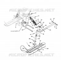 FRONT SUSPENSION AND SKI INDY LITE GT (4921342134009A)