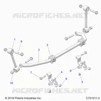 SUSPENSION, FRONT STABILISATORSTANGE- G21GAD99AC/AW/BC/BW (C701011-2)