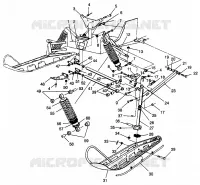 FRONT SUSPENSION AND SKI 600 XCR SP 0965677 AND EUROPEAN 600 XCR SP E965677 (4932063206B004)