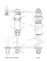 SUSPENSION, FRONT SHOCK TRACK MONOTUBE