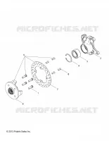 FRONT SUSPENSION HUBS, DISKS AND KNUCKLES
