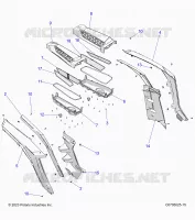 KAROSSERIE HINTEN FENDERS AND BEZELS- Z24NEE99FM/Z24NES99FM/CM (C0705025-9)