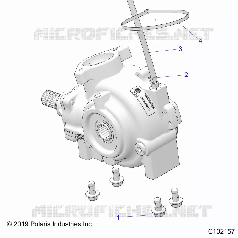 ANTRIEB, FRONT GEARCASE, MOUNTING