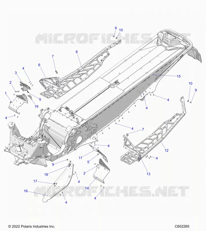 CHASSIS, CLUTCH GUARD, FOOTRESTS, AND RUNNINGBOARDS