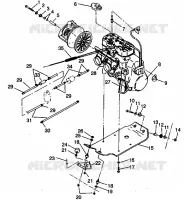 MOTORAUFHÄNGUNG 500 EFI 0942774 and EFI SKS 0942574 (4924982498027A)