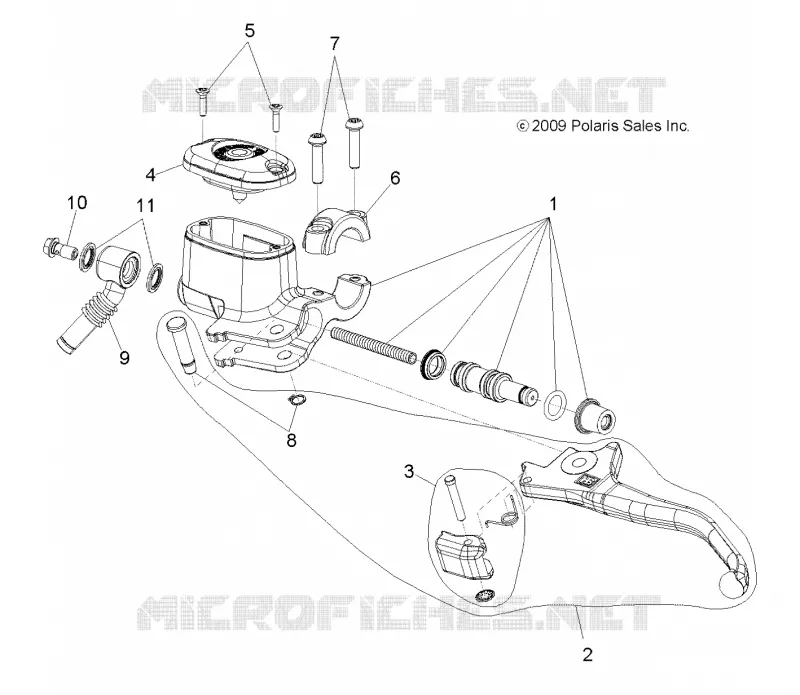 VORDERBREMSE BREMSE LEVER AND MASTER CYLINDER