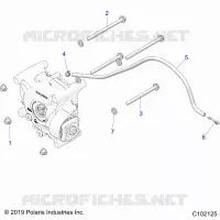 ANTRIEB, GEARCASE MOUNTING, REAR