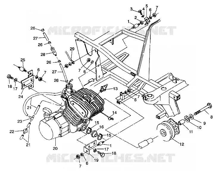 MOTORAUFHÄNGUNG 4X4 250 W938127 (4924042404004A)