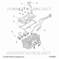ENGINE, THROTTLE BODY AND VENTILDECKEL