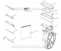 TOOL KIT 500 CARB 0962764, 500 CARB SKS 0962564, EUROPEAN 500 CARB SKS E962 (4931873187B009)