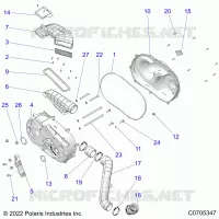 ANTRIEB, CLUTCH COVER AND DUCTING