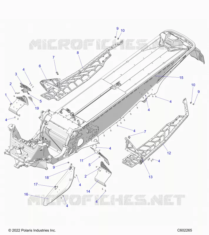 CHASSIS, CLUTCH GUARD, FOOTRESTS, AND RUNNINGBOARDS
