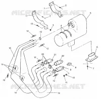 ABGASSYSTEM 600 XCR SP 0965677 and EUROPEAN 600 XCR SP E965677 (4932063206C005)