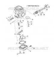 MOTOR, VERGASER LOWER