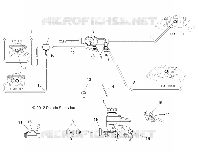 BREMSES, LINES AND MASTER CYLINDER