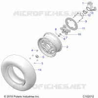 WHEELS, FRONT AND HUB