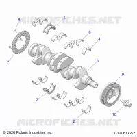 ENGINE, KURBELWELLE AND BEARINGS