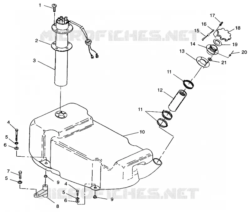 TREIBSTOFF TANK SL 650 B954058 (4930483048A009)