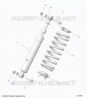 SUSPENSION, REAR SHOCK MOUNTING