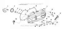MOTOR, CLUTCH COVER AND KICK START