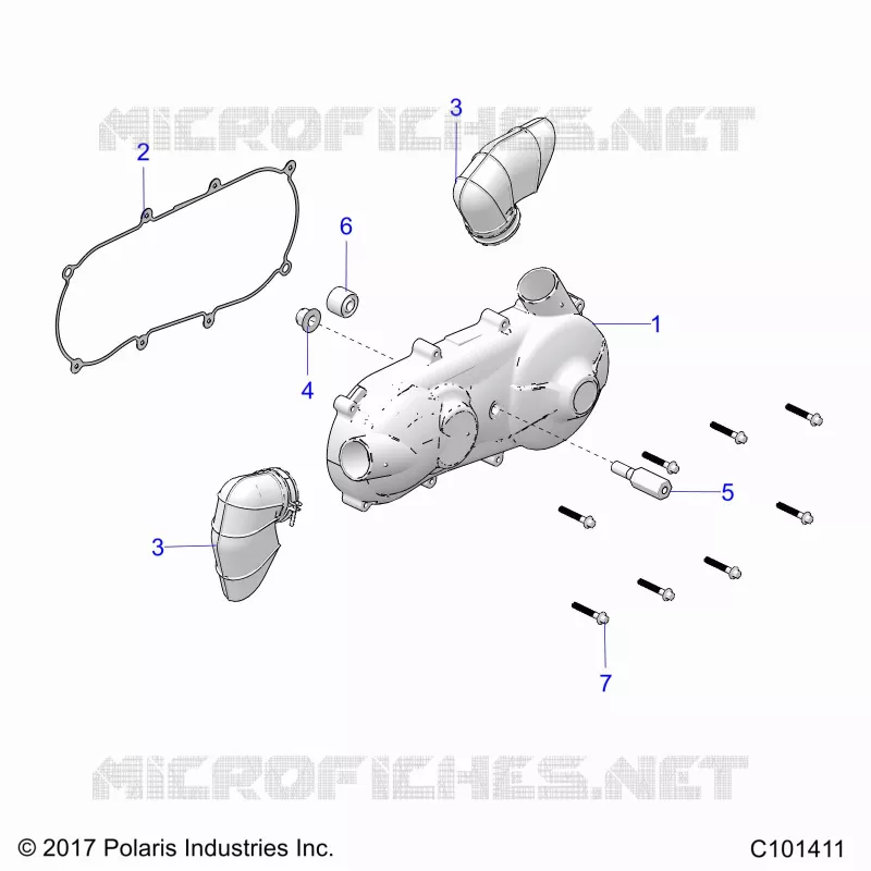 ANTRIEB, CLUTCH COVER AND DUCTING
