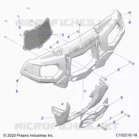FRONTSTOSSSTANGE AND MOUNTING