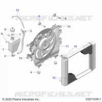 ENGINE, KÃŒHLSYSTEM, RADIATOR, FAN &amp; OVERFLOW BOTTLE