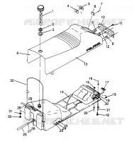 SITZ   GASBEHÄLTER XLT 0966756 (4933823382A007)