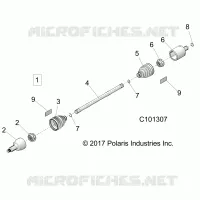 ANTRIEB, DRIVE SHAFT, FRONT