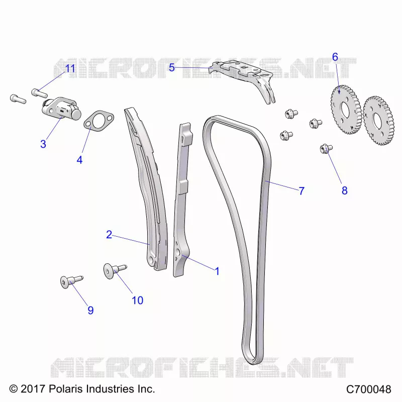 CAM CHAIN AND TENSIONER