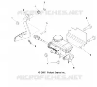 BREMSES, PEDAL AND MASTER CYLINDER