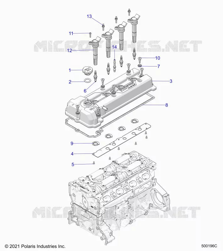 ENGINE, VENTILDECKEL