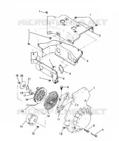 Gebläsegehäuse   RÜCKZUG ANLASSER SPORT 0980443 and SPORT TOURING 0980243 (4942054205C013)