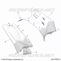KAROSSERIE HINTEN CAB AND HEAT SHIELDS